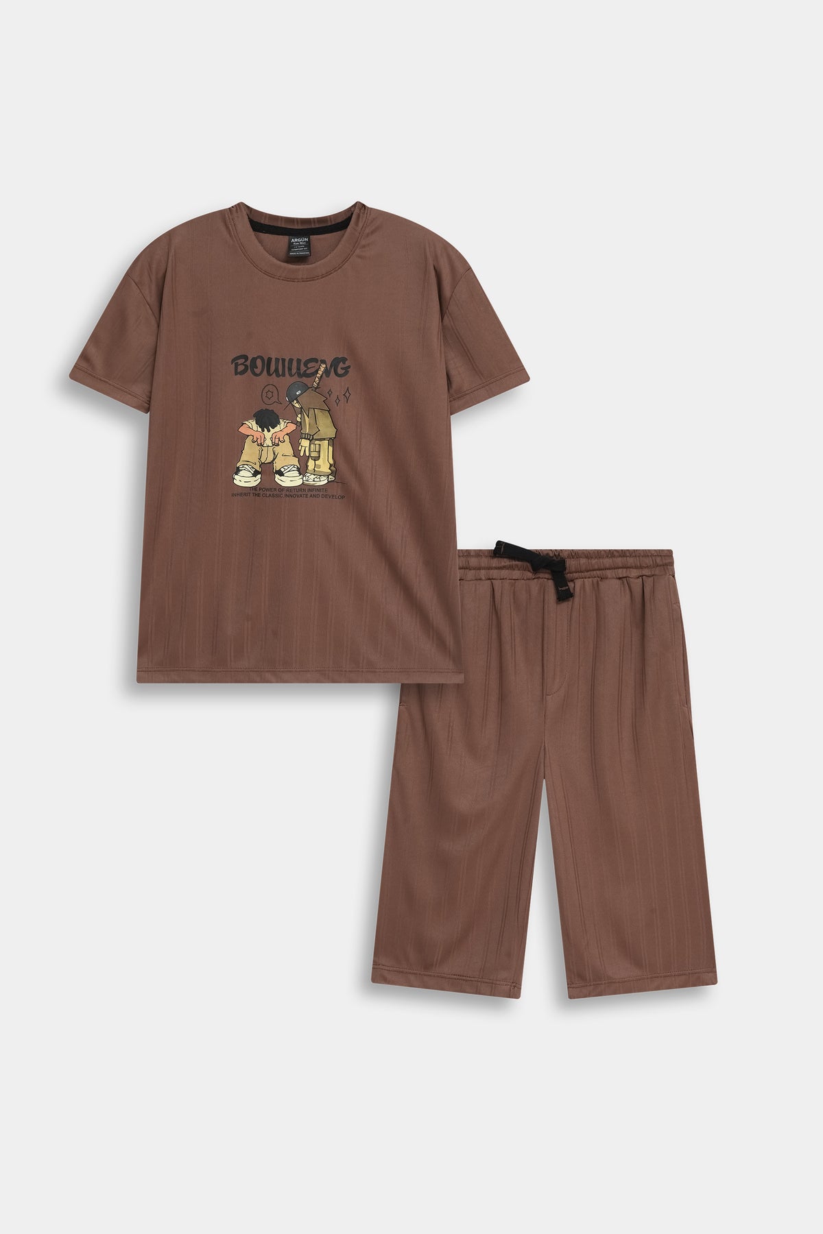 City-Vibe Graphic Tee & Shorts Duo