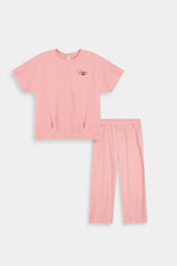 The "Spunky" Blush  Pink Lounge Set