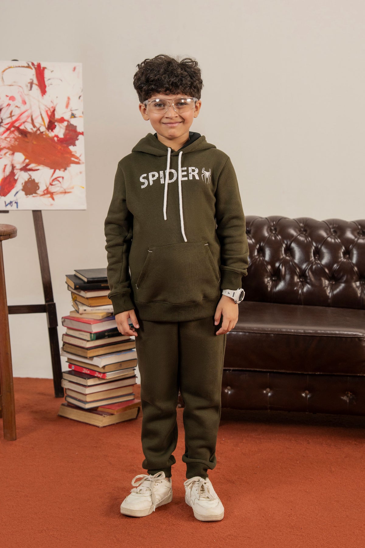 Fleece SPIDER Tracksuit For Boys
