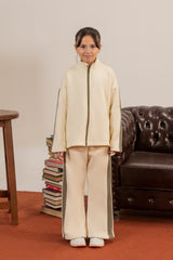Soft Fleece Zip-Up & Trouser Set for Girls
