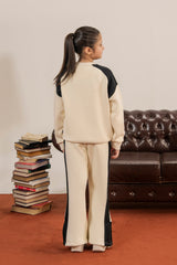 Girls' Argun Fleece Sweatshirt & Flared Track Pants Set