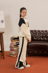 Girls' Argun Fleece Sweatshirt & Flared Track Pants Set