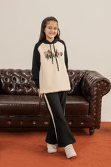 Cozy Fleece Hoodie & Flare Set for Girls