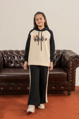 Cozy Fleece Hoodie & Flare Set for Girls