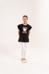 Girls Top Cute Cat