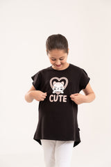 Girls Top Cute Cat
