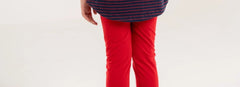 Girls Red Plain Tights